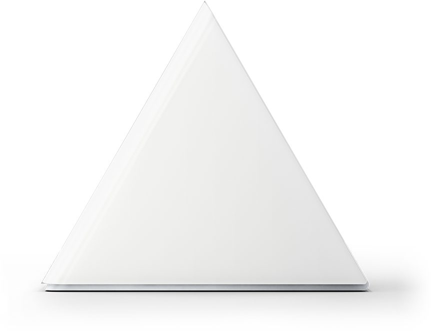 Parental Controls Made Simple - Triangle Blanc Sur Noir (908x662), Png Download