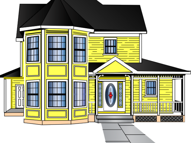 White House Clipart Big House - House Clip Art (640x480), Png Download