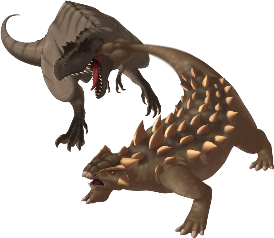 Clip Art Free Vs T Rex By - Saichania Vs T Rex (963x829), Png Download