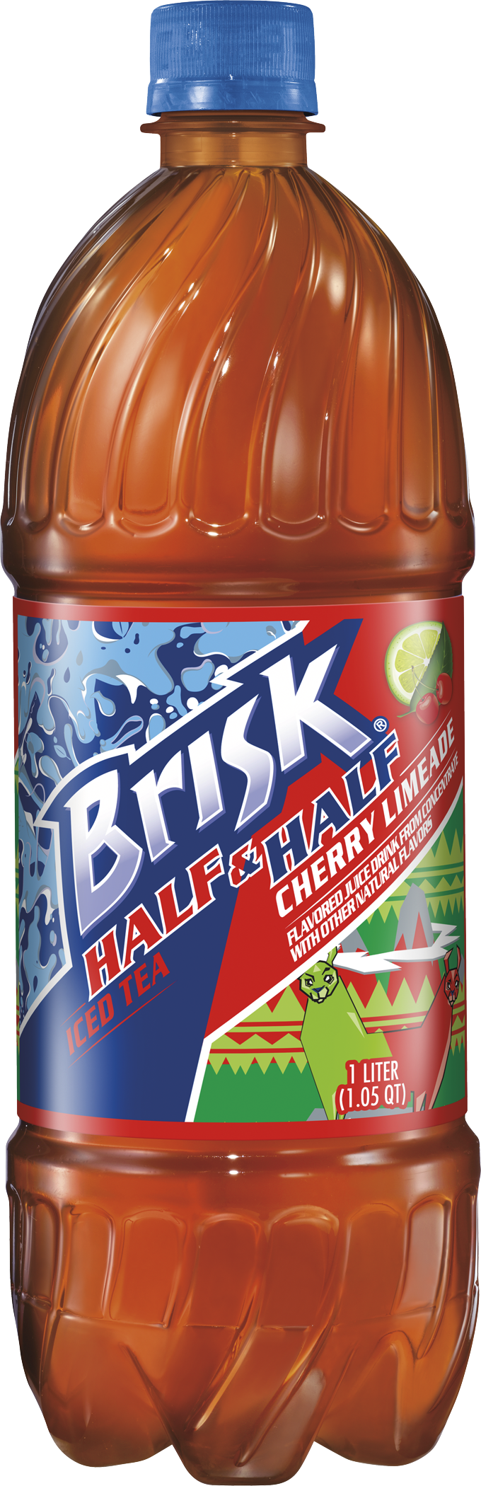 Brisk Iced Tea & Cherry Limeade - Iced Tea Lemonade Brisk (680x2100), Png Download