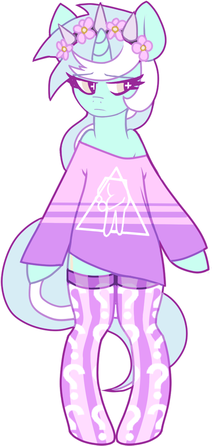 Mewball, Bipedal, Clothes, Crown, Fashion, Floral Head - Май Литл Пони Единороги (573x932), Png Download