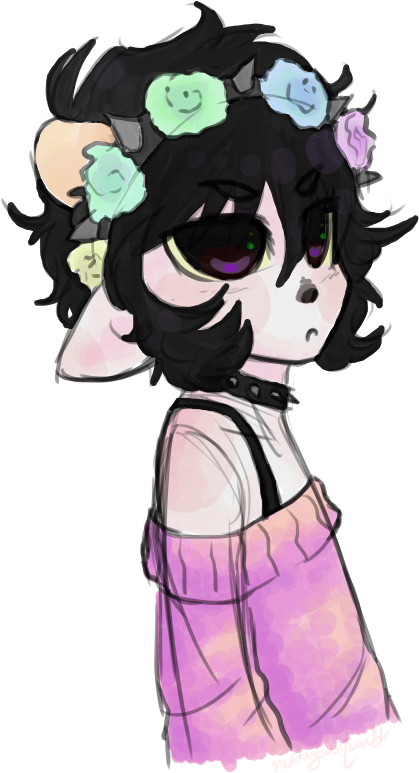 Pastel By Cheriboo-d6qpguk - Pastel Goth Homestuck Karkat (461x785), Png Download