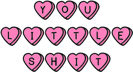 Cute Text Kawaii Little You Heart Pink Pastel Shit - Pastel Goth Transparent (500x300), Png Download