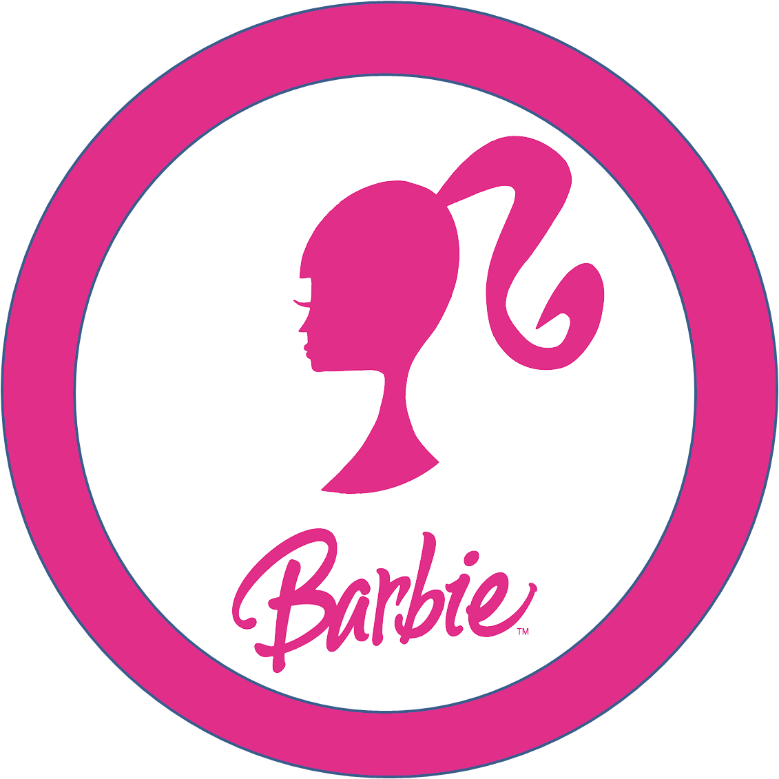 I'm A Barbie Girl❤️ - Barbie Logo Circle (1131x1131), Png Download