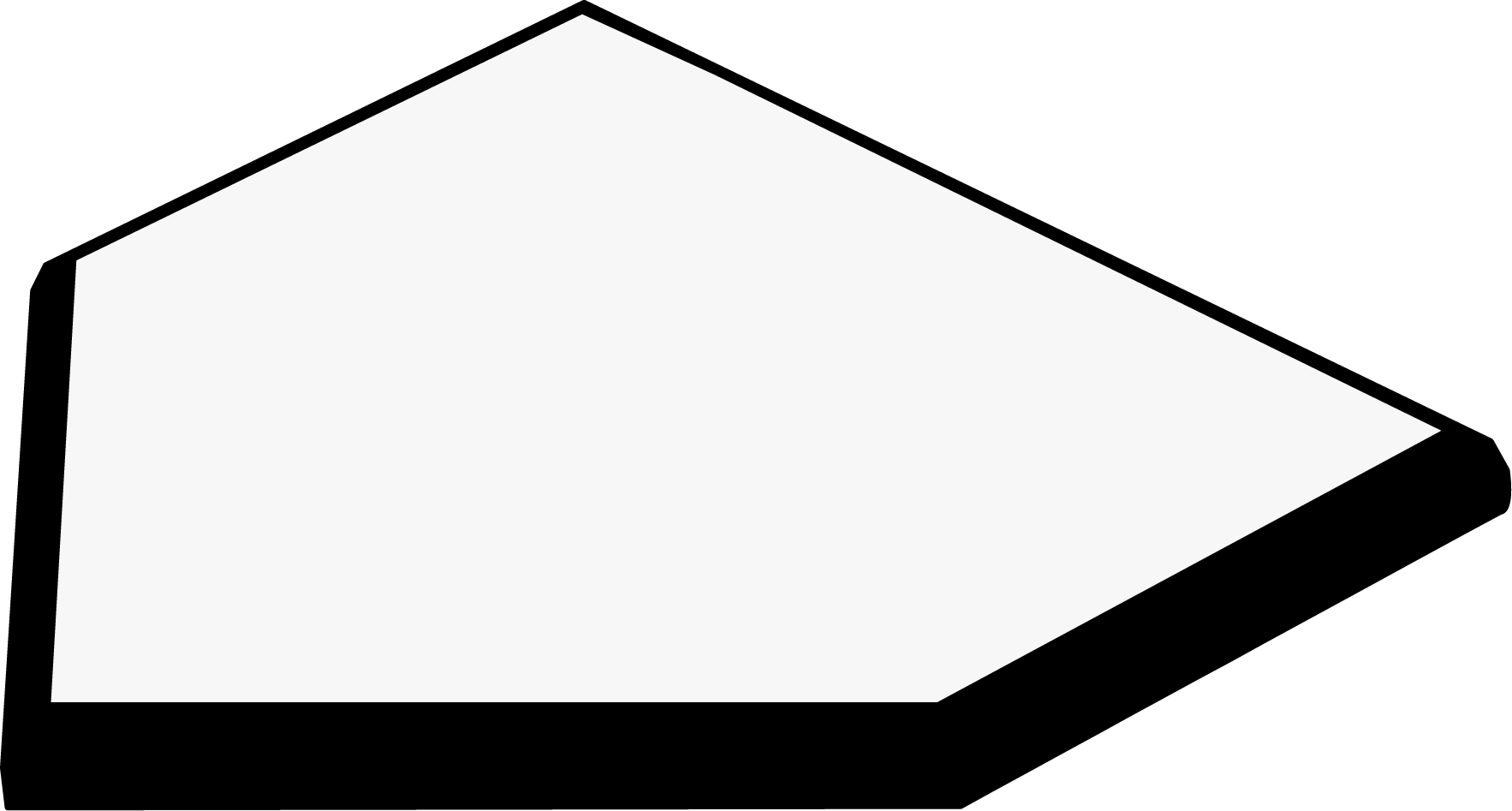 Home Plate Sprite 006 - Portable Network Graphics (1766x947), Png Download