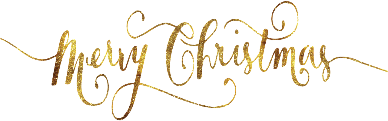 Transparent Background Merry Christmas Gold Png (1024x318), Png Download