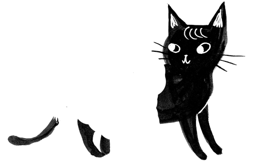 Blood, Blogs, And Tears - Black Cat (1080x1628), Png Download