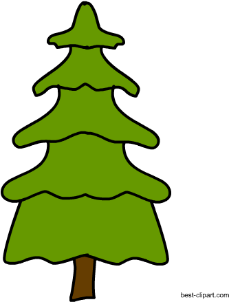 Free Pine Tree Clip Art - Christmas Tree (450x450), Png Download