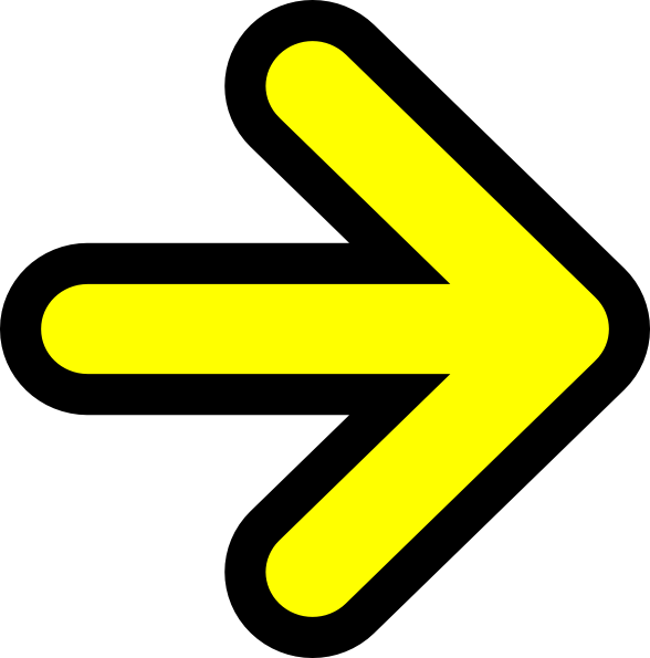 Arrow Clip Art - Yellow Arrow Free Clipart (588x595), Png Download