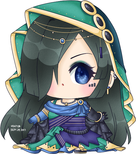 Glossy Chibi - Illustration (487x550), Png Download