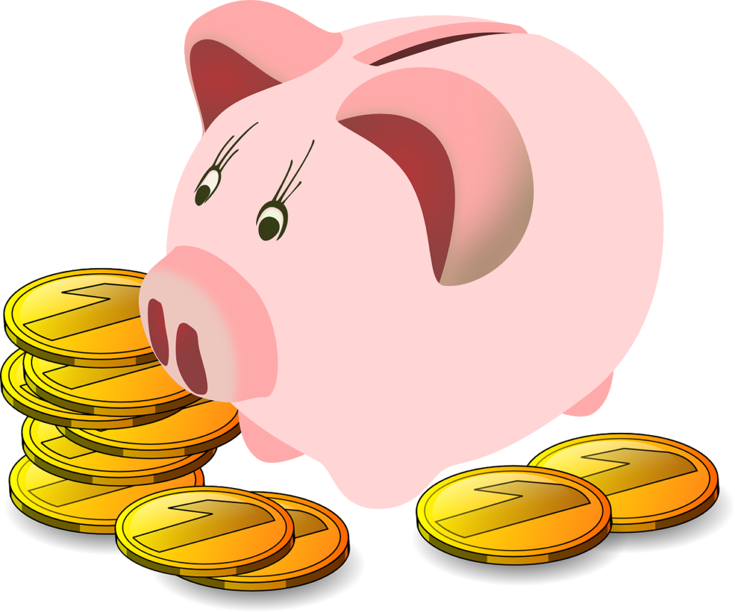 Savings Box Pig Piggy Bank Money Savings F - Saving Clipart (408x340), Png Download