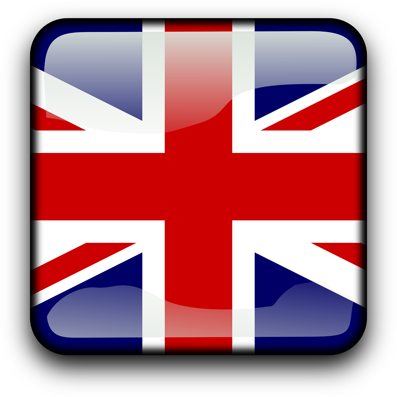 Flag Of The United Kingdom Rectangle Car Magnet (600x600), Png Download