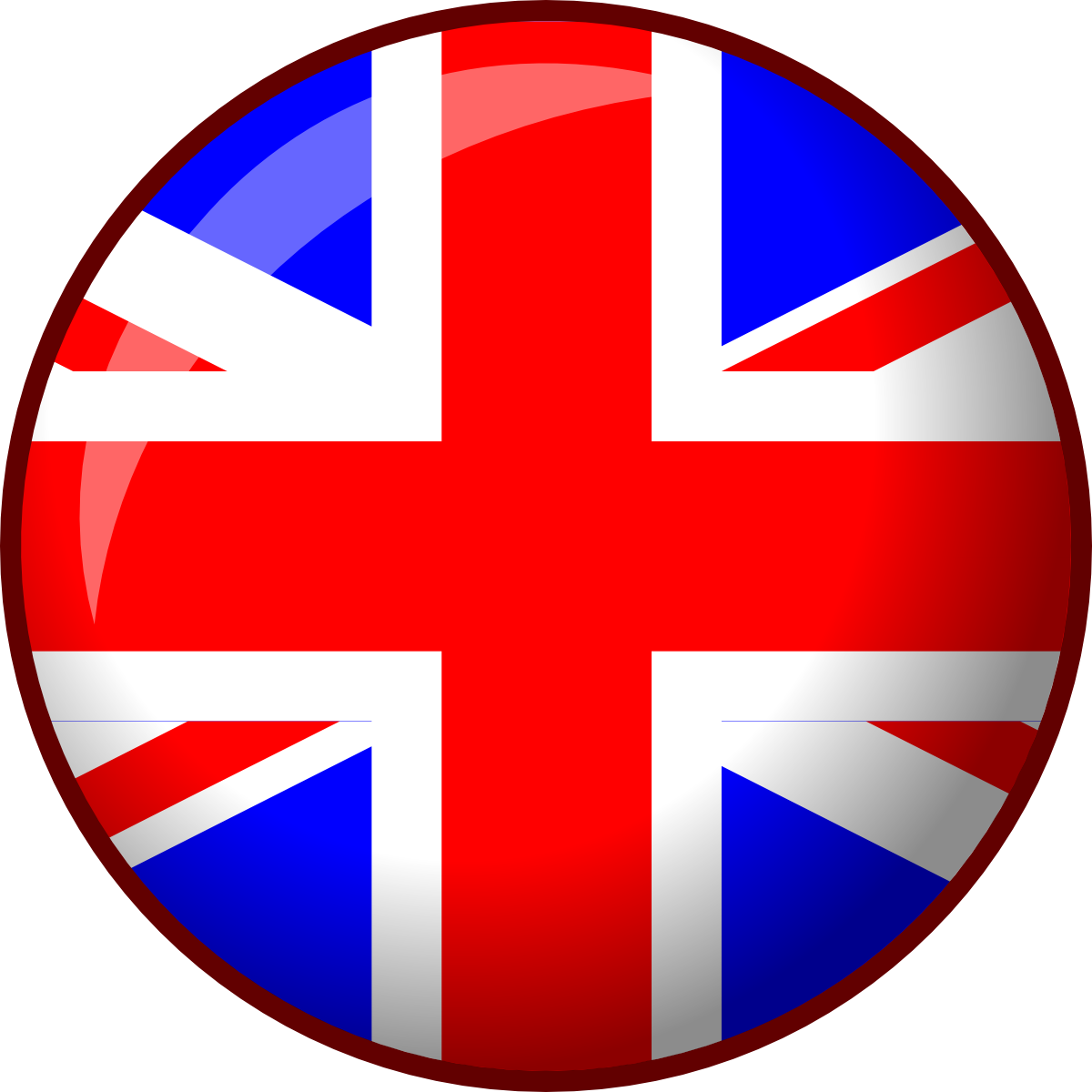 Custom Flags To Benadventurebear Print 2 - Union Jack Circle Icon (1200x1200), Png Download