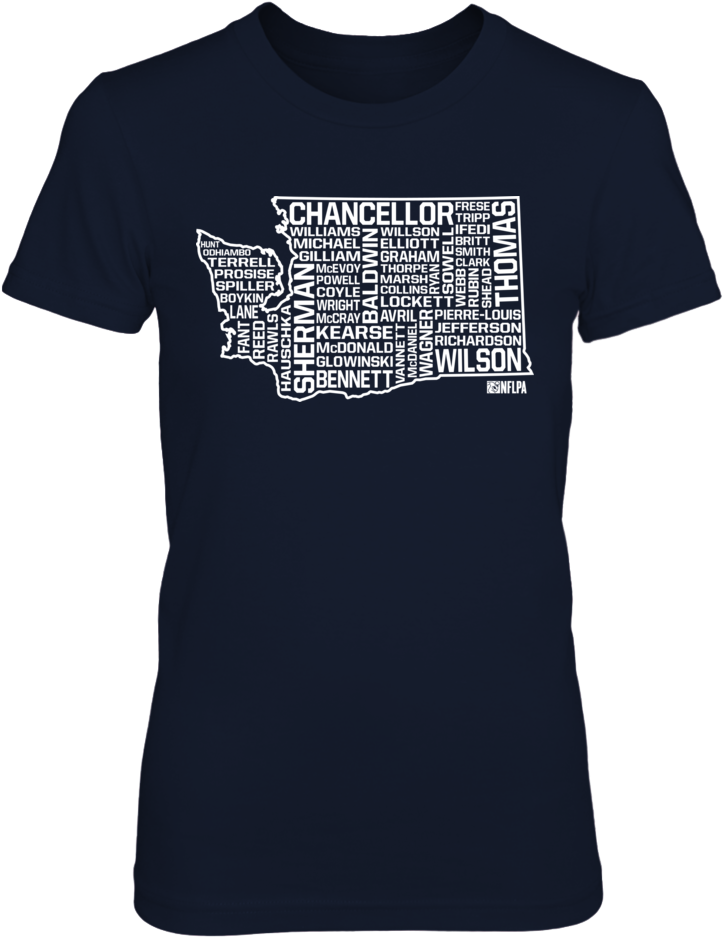 Washington State Outline 2016 Roster - Game Of Thrones Shirt Black (1000x1000), Png Download