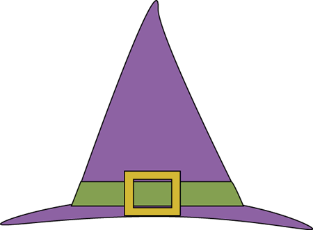 Violet Clipart Hat - Clipart Witches Hat Transparent (450x331), Png Download