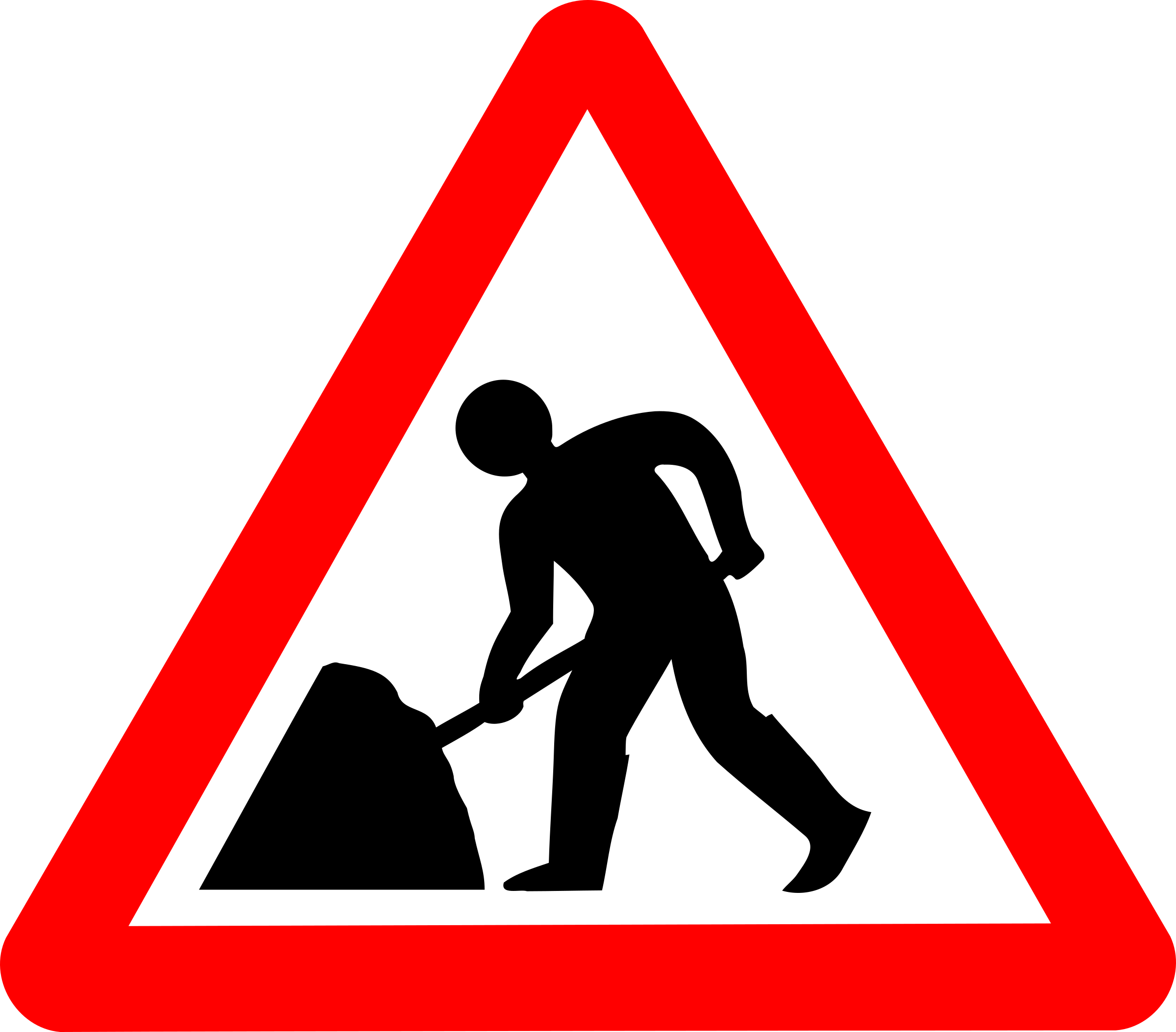The Newly-released Washington State Freight Plan, Said - Men At Work Sign (492x312), Png Download