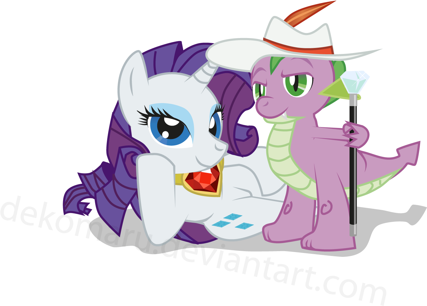 Rarity Spike Pony Mammal Vertebrate Fictional Character - Pimp Hat Spike (1600x1200), Png Download