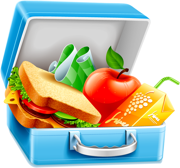 Lunch Box Free Download Png - Healthy Lunch Clip Art (750x612), Png Download
