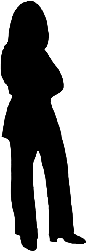 Human Standing Vector Png Silhouette Of A Woman Png Full Size Png Download Seekpng