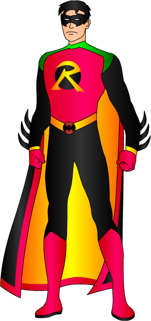 Superhero Robin Standing Png - Robin Png (297x632), Png Download