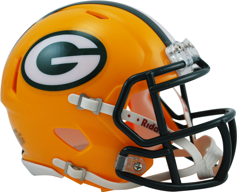 Green Bay Packers - Green Bay Packers Revo Speed Helmet (475x429), Png Download