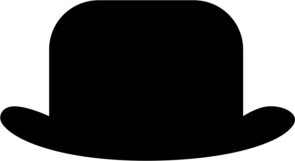 Fedora Clipart Tall Hat - Plantilla Bombin (981x536), Png Download