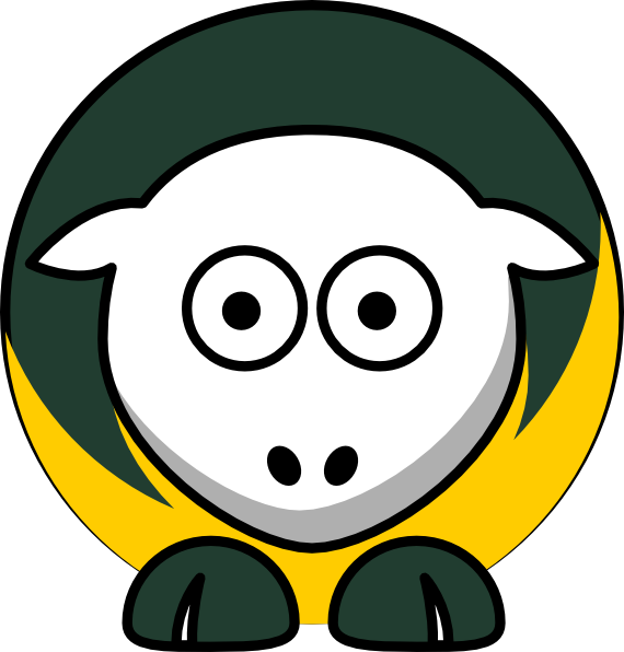 How To Set Use Sheep 3 Toned Green Bay Packers Team (570x596), Png Download