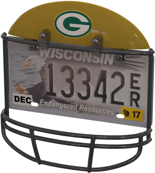 Green Bay Packers Helmet Frame - Hunter Green Bay Packers - Logo Dog T-shirt - Medium (653x706), Png Download
