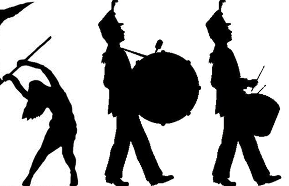 Silhouette At Getdrawings Com Marching Band Clipart Full Size Png Download Seekpng