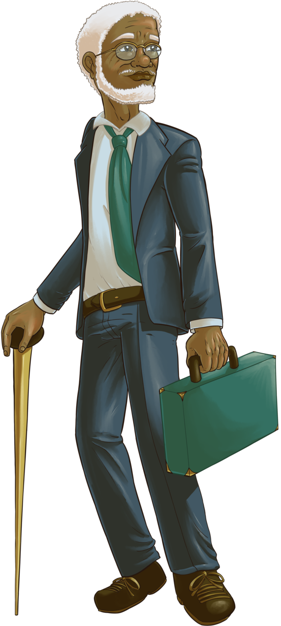 01-standing Black Man - Portable Network Graphics (1000x1294), Png Download