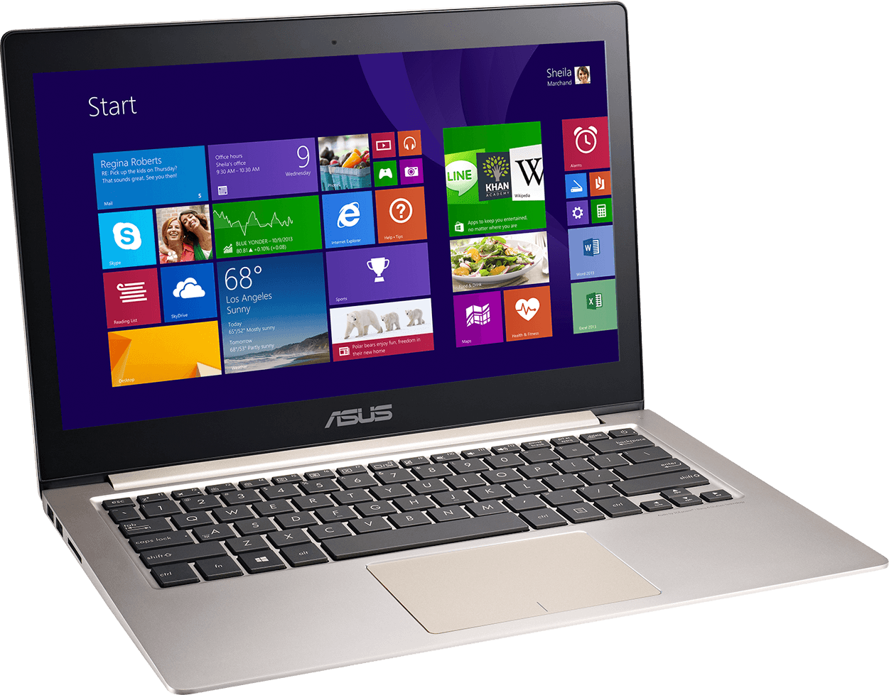 Laptop Png Transparent - Asus Ux303la (1000x783), Png Download
