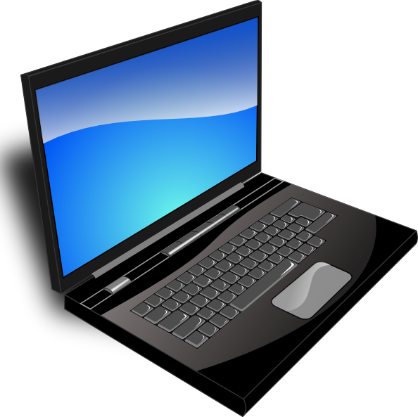 Drawn Laptop Animasi - Laptop Images Free Download (594x593), Png Download