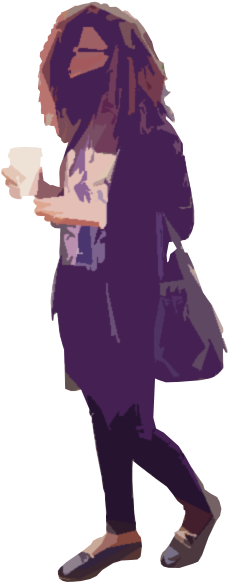 Ns 0054 - Black Woman Walking Png (295x640), Png Download