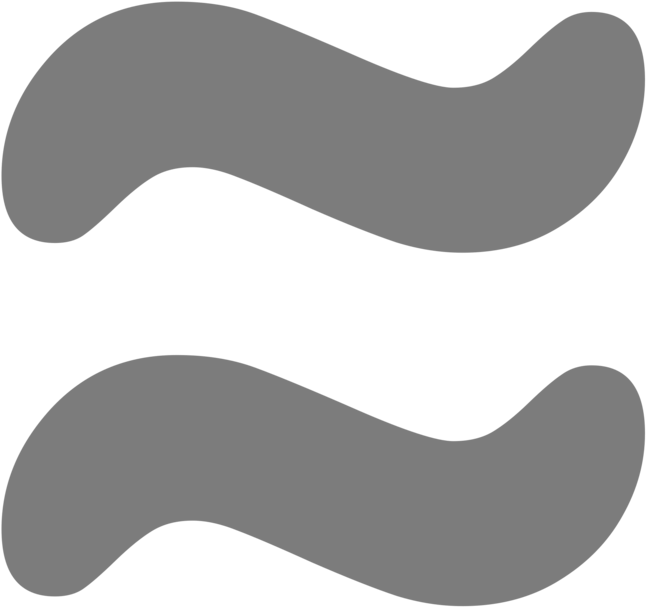 Equals Sign Approximation Computer Icons Symbol Equality - Squiggly Equal Sign Png (750x750), Png Download