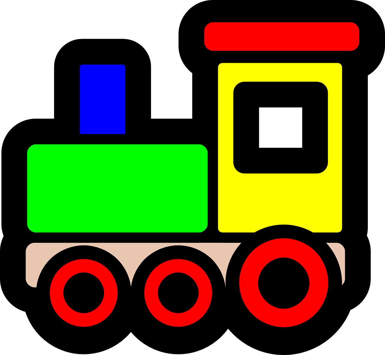 Graphic Library Download Station Holiday Card - Clip Art Toy Train (555x555), Png Download