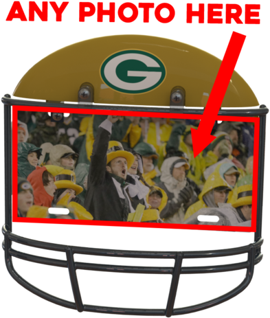 Green Bay Packers Custom Metal Photo - Green Bay Packers (406x480), Png Download
