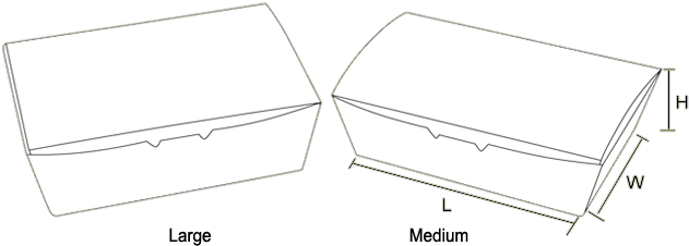 Eco Paper Lunch Box - Wood (688x260), Png Download