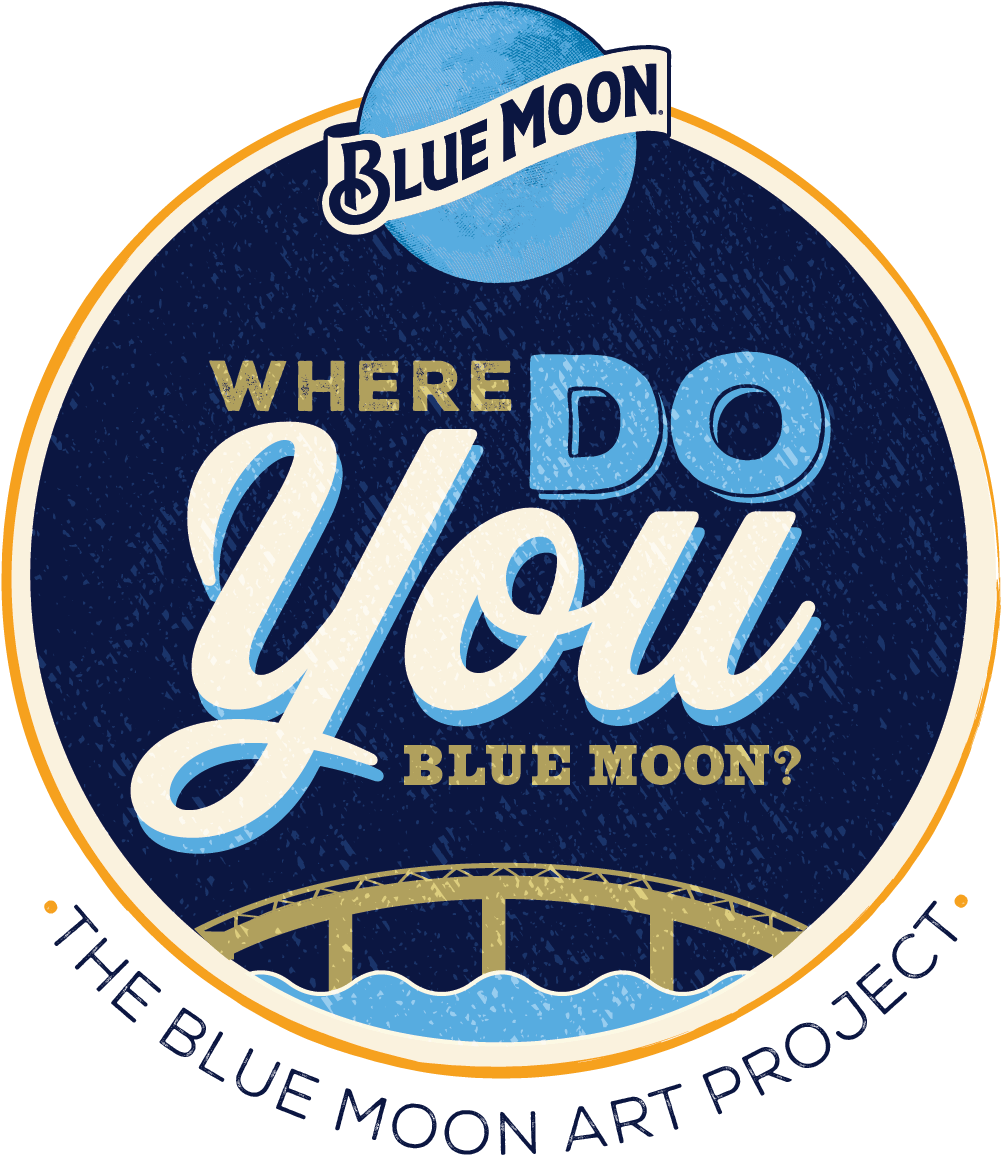 Blue Moon Pint Glass 262846 (1502x1449), Png Download
