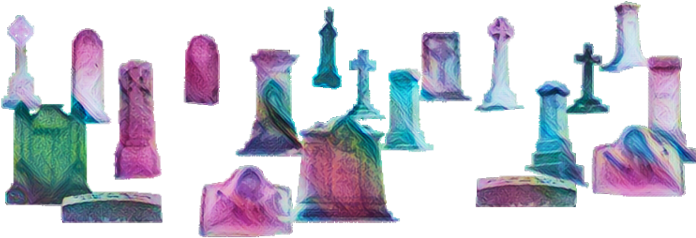 Ftestickers Cemetery Graveyard Graves Gravestone - Cemetery (705x240), Png Download