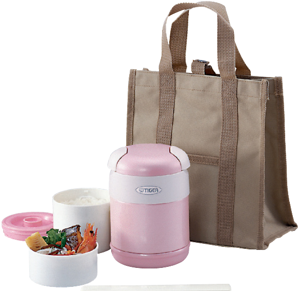 Lwr-a Stainless Steel Lunch Box With Microwavable Containers, - Tiger Lwr-a072 Stainless Steel Lunch Jar (600x600), Png Download