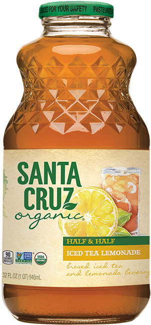 Half & Half - Santa Cruz Organic Raspberry Lemonade - 31.9 Fl Oz (320x650), Png Download