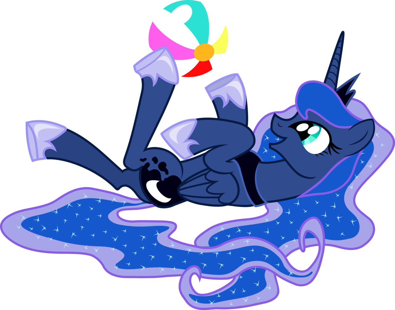 Strawberrythefox1452, Beach Ball, Princess Luna, Safe, - Princess Luna (1280x1005), Png Download