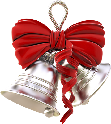 Silver Wedding Bell Png Clip Art Transparent Library - Christmas Silver Bells Png (359x400), Png Download