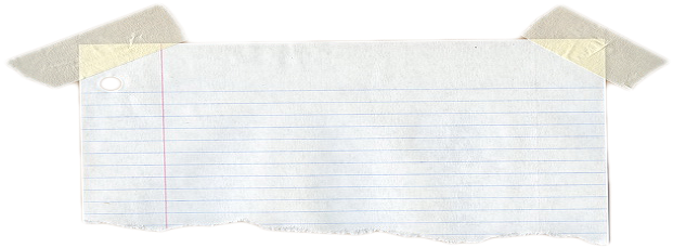 Notebook Paper Transparent (654x257), Png Download