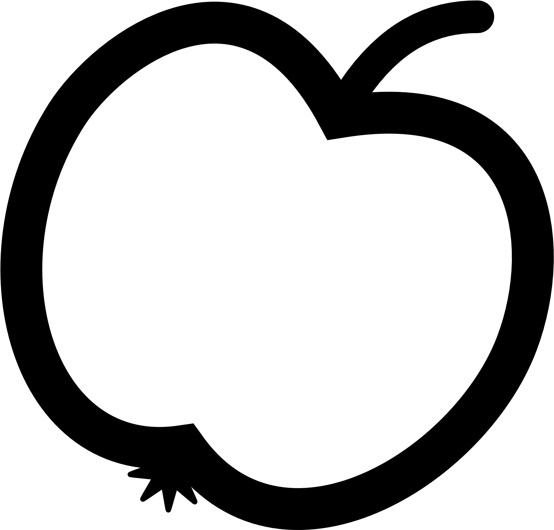 Teacher Apple Clipart Black And White Clipart Panda - Panda Black And White (1969x1969), Png Download