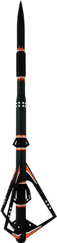 Estes Black Star Voyager Model Rocket Kit Est7222 (500x500), Png Download