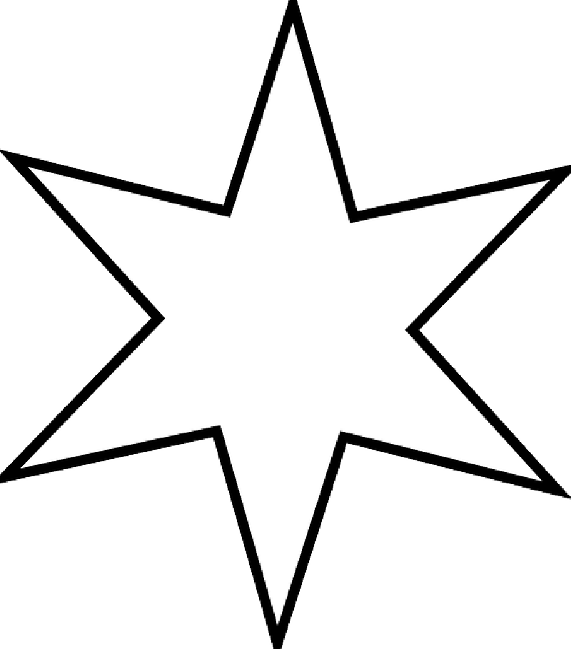 Original Png Clip Art File Outline Star Svg Images (522x593), Png Download