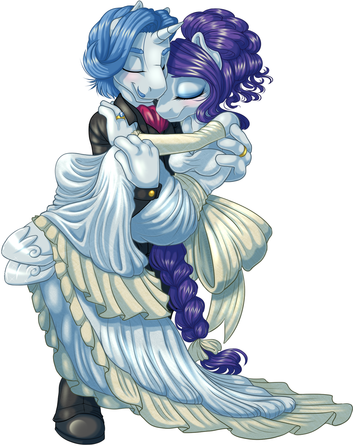 Rarity Pony Applejack Vertebrate Fictional Character - Mlp Rarity And Fancy Pants (1175x1483), Png Download