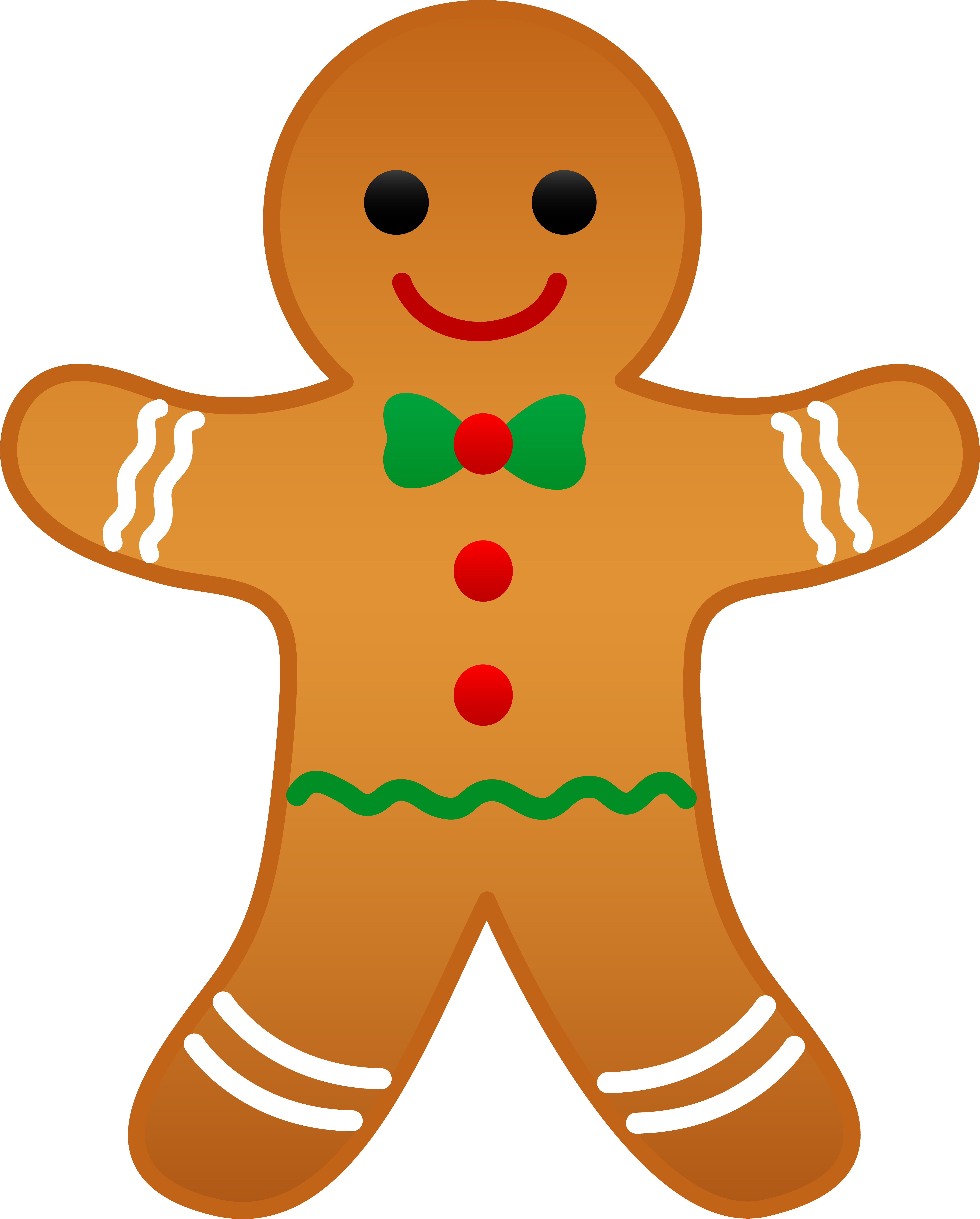 Cookie Clipart Gingerbread Person - Gingerbread Man Clipart (5233x6509), Png Download