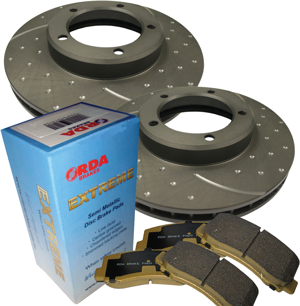 Rda Dimpled Rotor Brake Pack - Label (1000x1000), Png Download